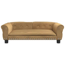 vidaXL barna bársony kutyaágy 95x55x30 cm