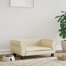 vidaXL krémszínű műbőr kutyaágy 70 x 45 x 30 cm