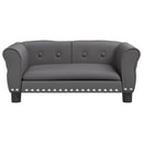 vidaXL szürke műbőr kutyaágy 70 x 45 x 30 cm