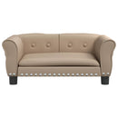 vidaXL kávészínű műbőr kutyaágy 70 x 45 x 30 cm