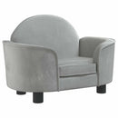 vidaXL világosszürke bársony kutyaágy 66x40x45 cm