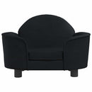 vidaXL fekete bársony kutyaágy 66x40x45 cm