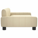 vidaXL krémszínű szövet kutyaágy 90 x 53 x 30 cm