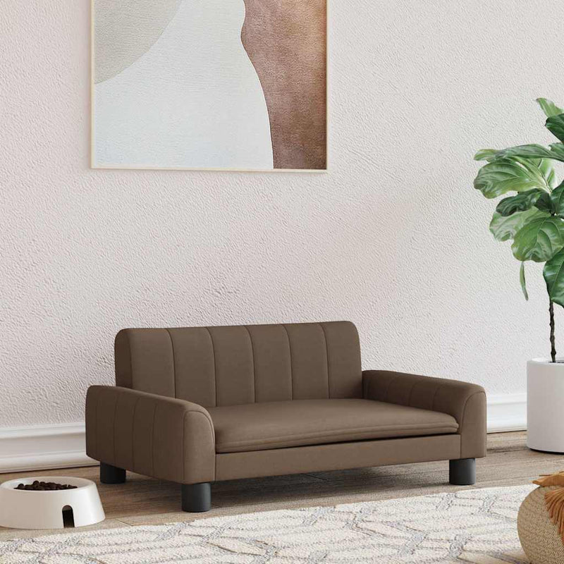 vidaXL barna szövet kutyaágy 70 x 45 x 30 cm
