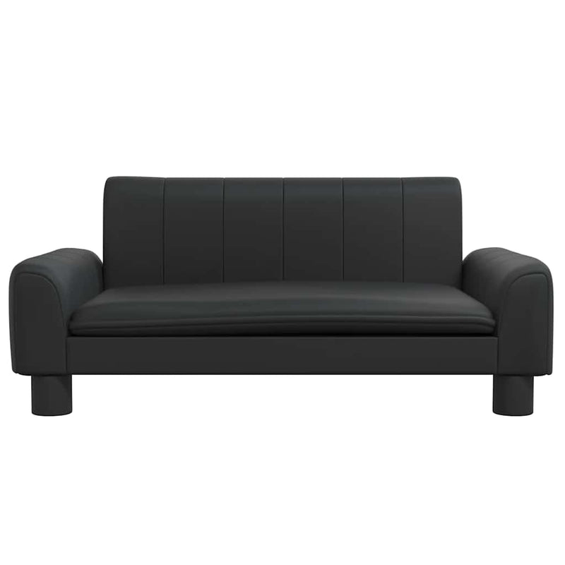 vidaXL fekete műbőr kutyaágy 70 x 45 x 30 cm
