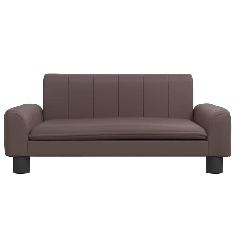 vidaXL barna műbőr kutyaágy 70 x 45 x 30 cm