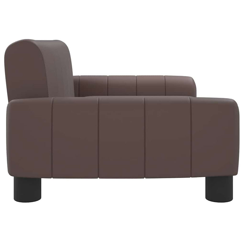 vidaXL barna műbőr kutyaágy 70 x 45 x 30 cm