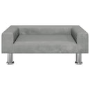 vidaXL világosszürke bársony kutyaágy 70 x 45 x 26,5 cm