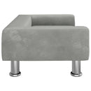vidaXL világosszürke bársony kutyaágy 70 x 45 x 26,5 cm