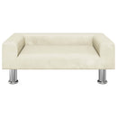 vidaXL krémszínű bársony kutyaágy 70 x 45 x 26,5 cm