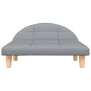 vidaXL világosszürke szövet kutyaágy 70 x 52 x 30 cm