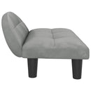 vidaXL világosszürke bársony kutyaágy 70 x 52 x 30 cm