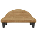 vidaXL barna bársony kutyaágy 70 x 52 x 30 cm