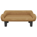 vidaXL barna bársony kutyaágy 70 x 40 x 24 cm