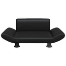 vidaXL fekete műbőr kutyaágy 70 x 45 x 28 cm