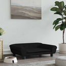 vidaXL fekete bársony kutyaágy 70 x 48 x 22 cm