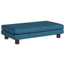 vidaXL kék bársony kutyaágy hosszabbítóval 100 x 50 x 30 cm