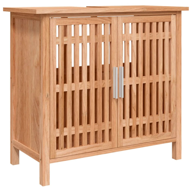 vidaXL tömör diófa mosdószekrény 66 x 29 x 61,5 cm