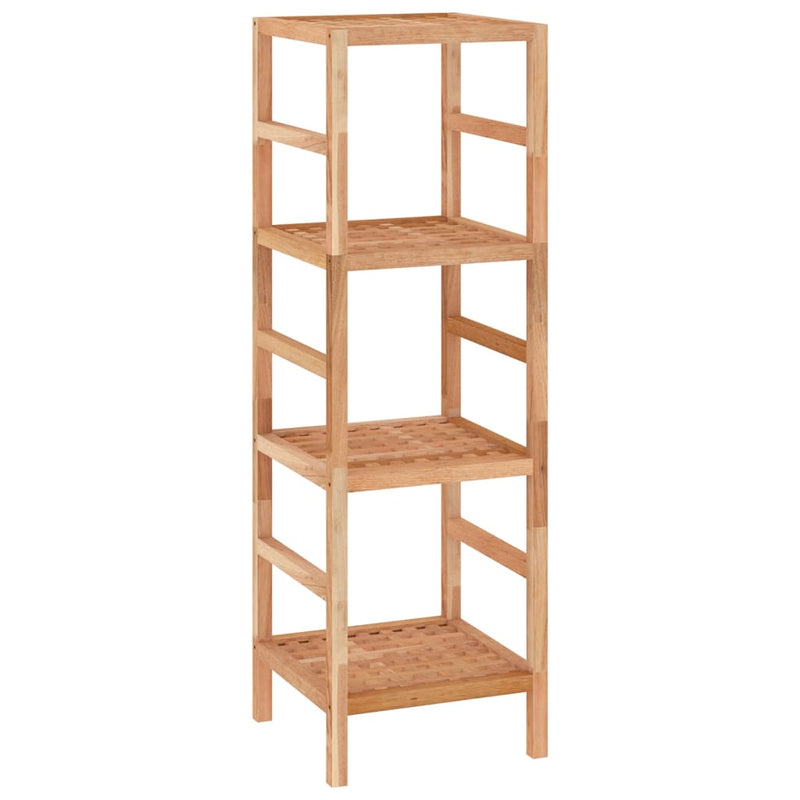 vidaXL tömör diófa fürdőszobapolc 35,5 x 35,5 x 112,5 cm