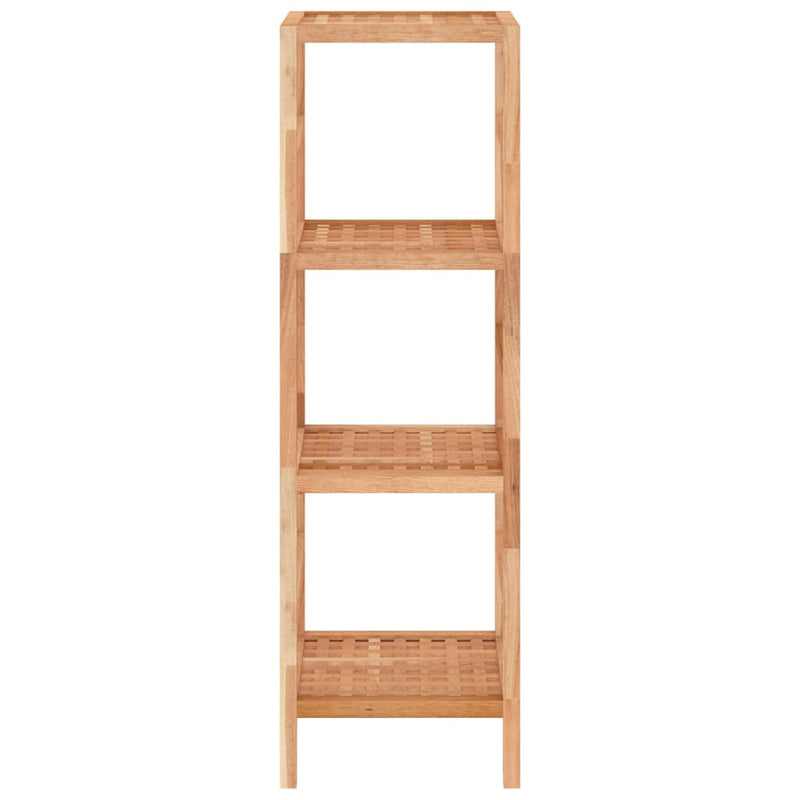 vidaXL tömör diófa fürdőszobapolc 35,5 x 35,5 x 112,5 cm