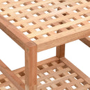 vidaXL tömör diófa fürdőszobapolc 35,5 x 35,5 x 112,5 cm