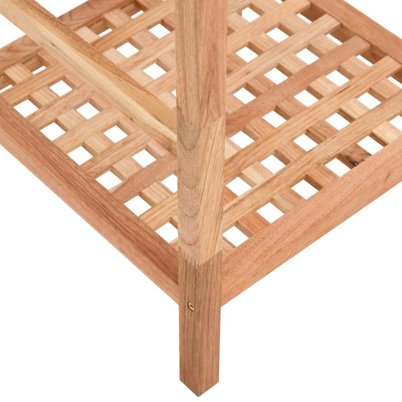 vidaXL tömör diófa fürdőszobapolc 35,5 x 35,5 x 112,5 cm