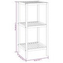 vidaXL tömör diófa fürdőszobapolc 36 x 36 x 79 cm