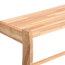 vidaXL tömör fenyőfa törülközőtartó 60 x 25,5 x 49 cm