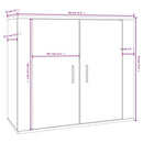 vidaXL sonoma tölgy színű szerelt fa tálalóasztal 80x33x70 cm
