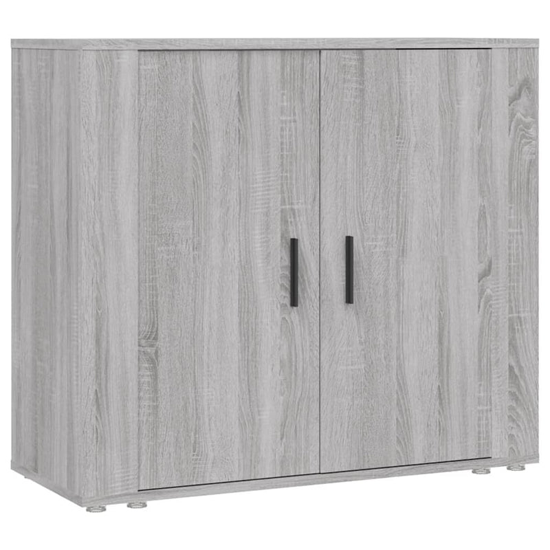 vidaXL szürke sonoma színű szerelt fa tálalószekrény 80x33x70 cm
