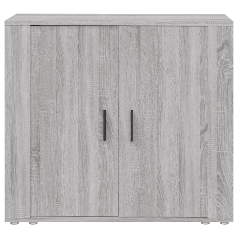 vidaXL szürke sonoma színű szerelt fa tálalószekrény 80x33x70 cm