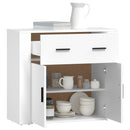 vidaXL fehér szerelt fa tálalószekrény 80 x 33 x 70 cm