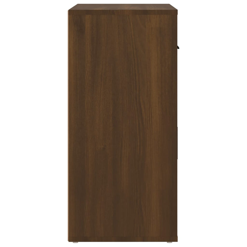 vidaXL barna tölgyszínű szerelt fa tálalószekrény 80x33x70 cm