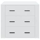 vidaXL fehér szerelt fa tálalószekrény 80 x 33 x 70 cm