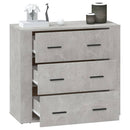 vidaXL betonszürke szerelt fa tálalószekrény 80x33x70 cm