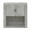 vidaXL betonszürke szerelt fa faliszekrény 80 x 313 x 80 cm