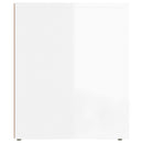 vidaXL 2 db magasfényű fehér éjjeliszekrény 50x39x47 cm