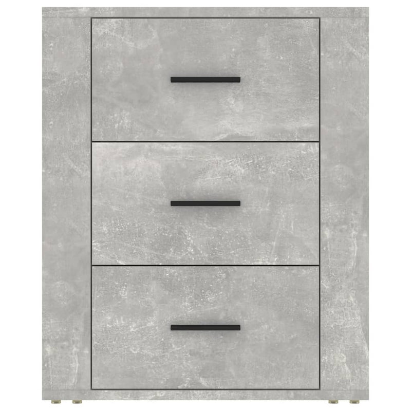 vidaXL betonszürke szerelt fa éjjeliszekrény 50 x 36 x 60 cm
