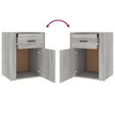 vidaXL szürke sonoma színű szerelt fa éjjeliszekrény 50 x 36 x 60 cm