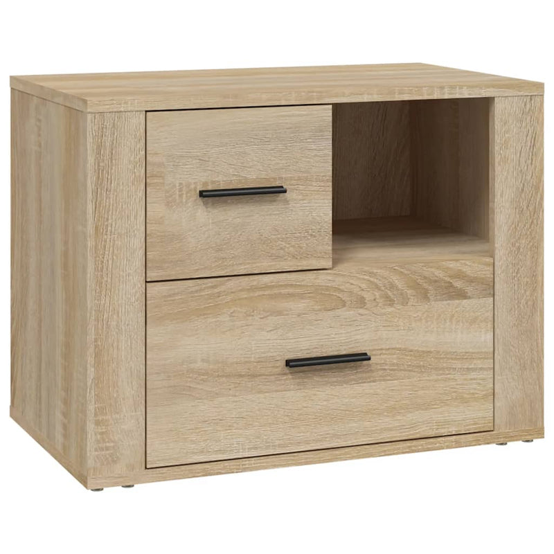 vidaXL sonoma tölgy színű szerelt fa éjjeliszekrény 60 x 36 x 45 cm