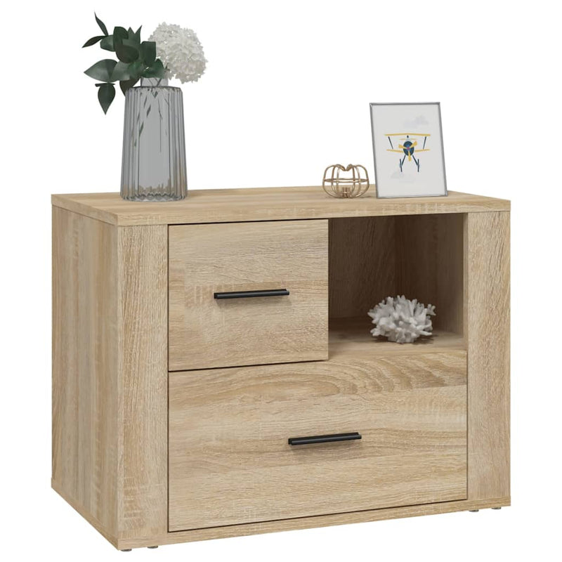 vidaXL sonoma tölgy színű szerelt fa éjjeliszekrény 60 x 36 x 45 cm