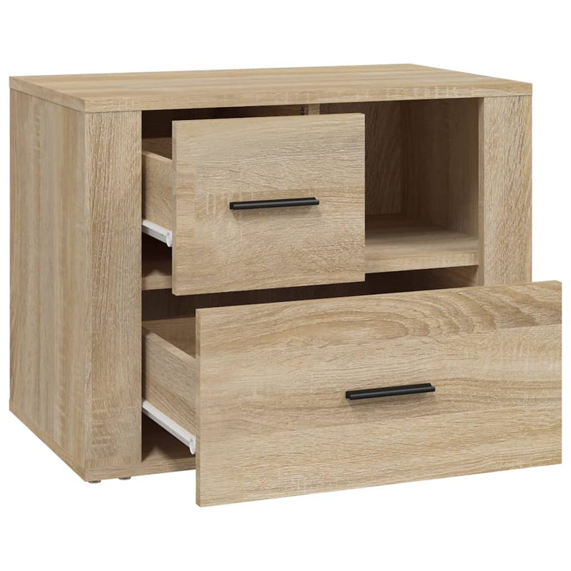vidaXL sonoma tölgy színű szerelt fa éjjeliszekrény 60 x 36 x 45 cm