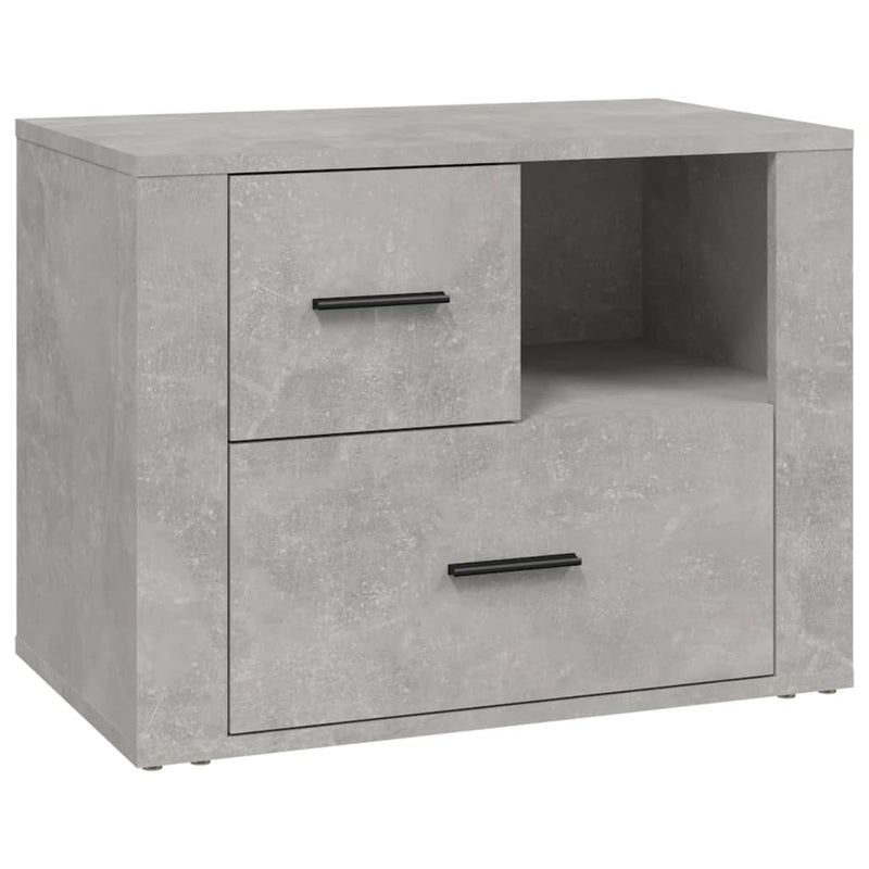 vidaXL betonszürke szerelt fa éjjeliszekrény 60 x 36 x 45 cm