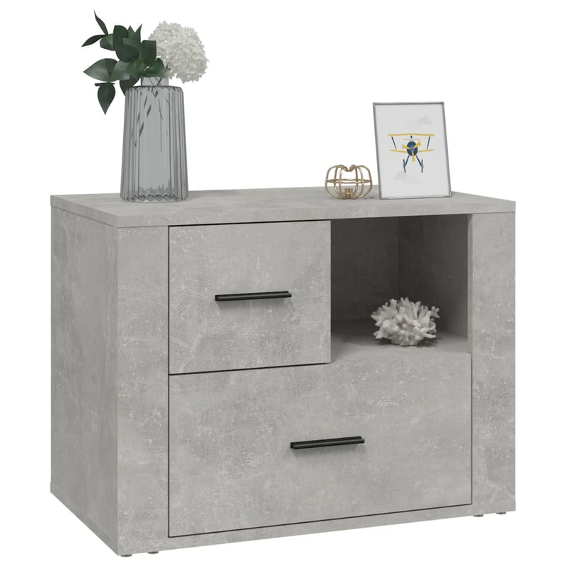 vidaXL betonszürke szerelt fa éjjeliszekrény 60 x 36 x 45 cm