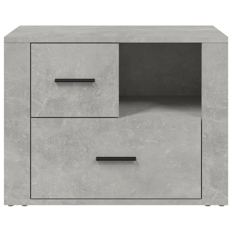 vidaXL betonszürke szerelt fa éjjeliszekrény 60 x 36 x 45 cm