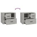 vidaXL betonszürke szerelt fa éjjeliszekrény 60 x 36 x 45 cm