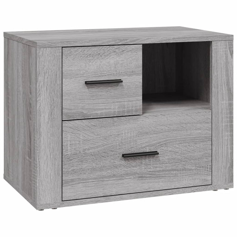 vidaXL szürke sonoma színű szerelt fa éjjeliszekrény 60 x 36 x 45 cm