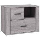 vidaXL szürke sonoma színű szerelt fa éjjeliszekrény 60 x 36 x 45 cm