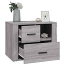 vidaXL szürke sonoma színű szerelt fa éjjeliszekrény 60 x 36 x 45 cm