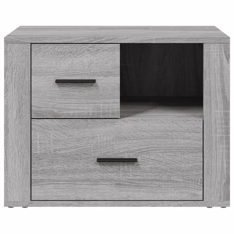vidaXL szürke sonoma színű szerelt fa éjjeliszekrény 60 x 36 x 45 cm